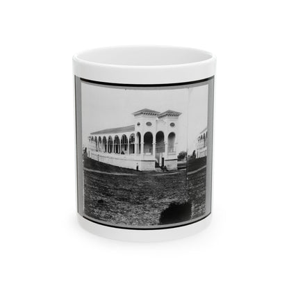 Club House Race Course, Where Federal Officers Were Confined, Charleston, S.C., April 1865 (U.S. Civil War) White Coffee Mug