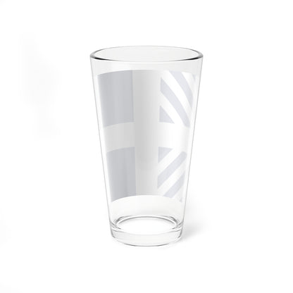 Naval rank flag of the Minister of Defence of Greece (Greece) Pint Glass 16oz