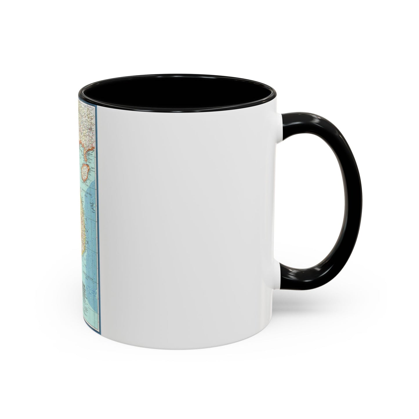 Asia - Viet Nam, Cambodia, Laos (1965) (Map) Accent Coffee Mug