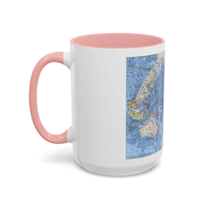 Pacific Ocean (1962) (Map) Accent Coffee Mug
