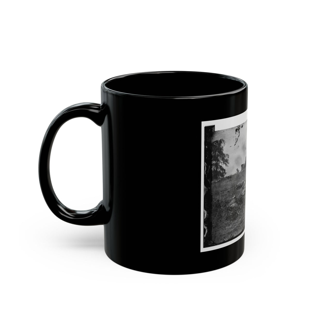 Gettysburg, Pa. Confederate Dead At The Edge Of The Rose Woods, July 5, 1863 (U.S. Civil War) Black Coffee Mug