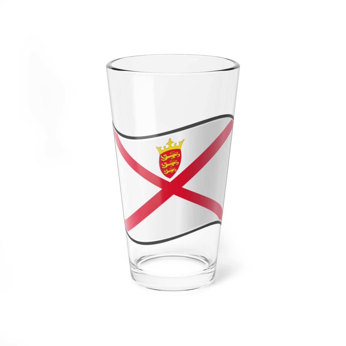 Nuvola Jersey flag (United Kingdom) Pint Glass 16oz