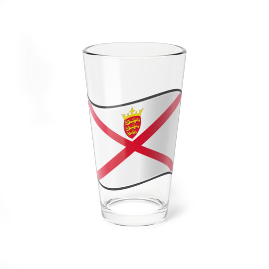 Nuvola Jersey flag (United Kingdom) Pint Glass 16oz