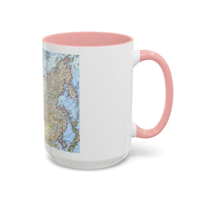 Russia - Eastern Soviet Union (1967) (Map) Accent Coffee Mug