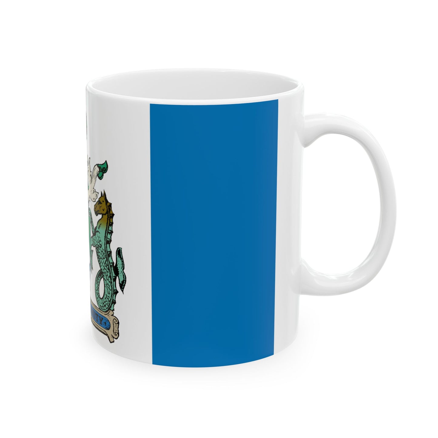 Flag of Kelowna British Columbia Canada - White Coffee Mug-Go Mug Yourself