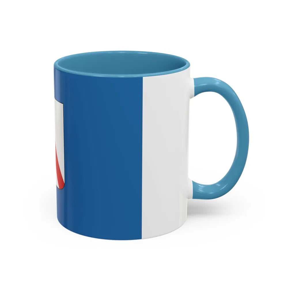 Flag of Campania Italy - Accent Coffee Mug-Go Mug Yourself