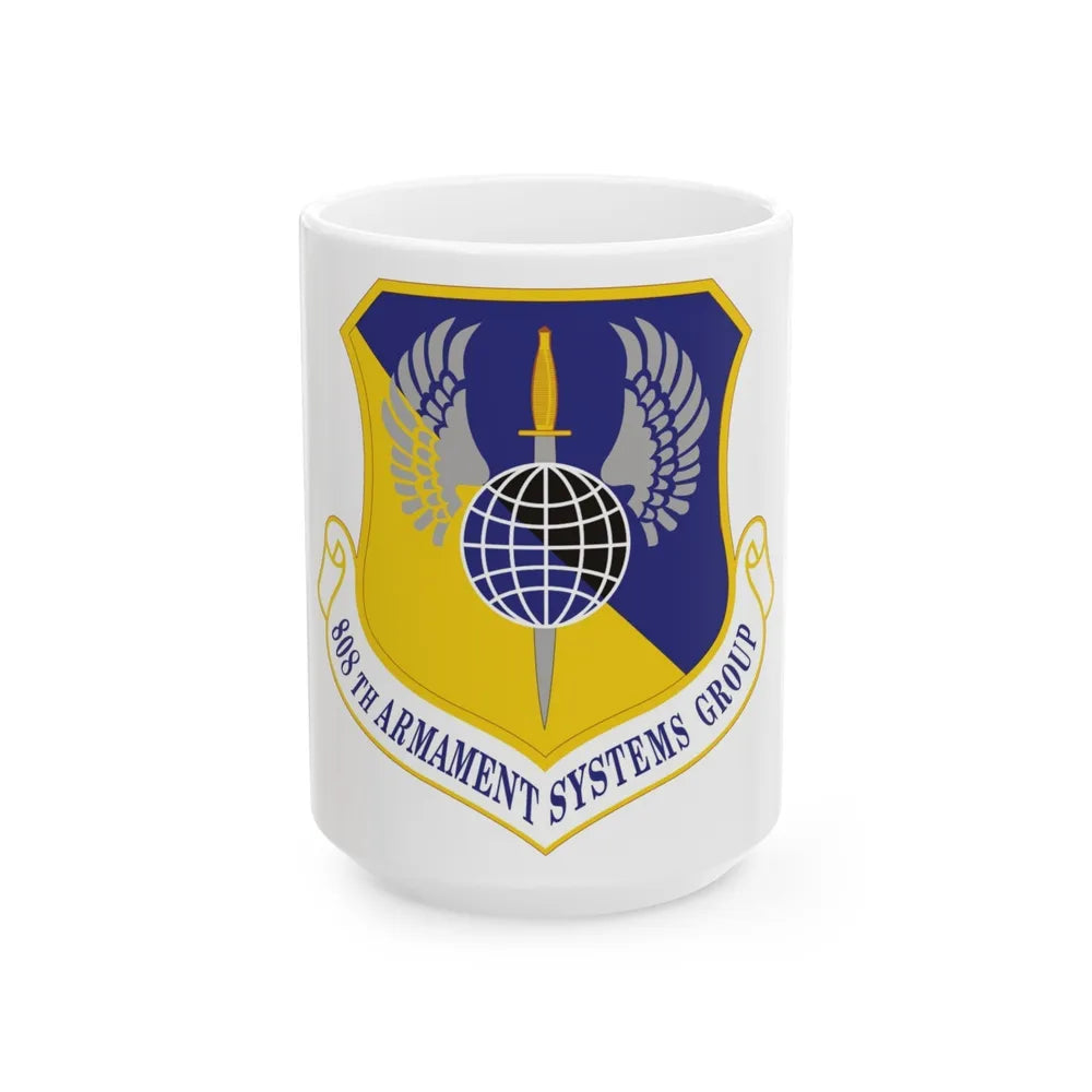 808th Armament Systems Group (U.S. Air Force) White Coffee Mug-15oz-Go Mug Yourself