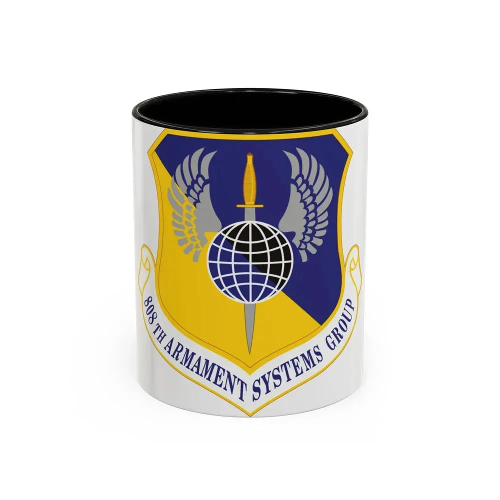 808th Armament Systems Group (U.S. Air Force) Accent Coffee Mug 11oz Black - Go Mug Yourself