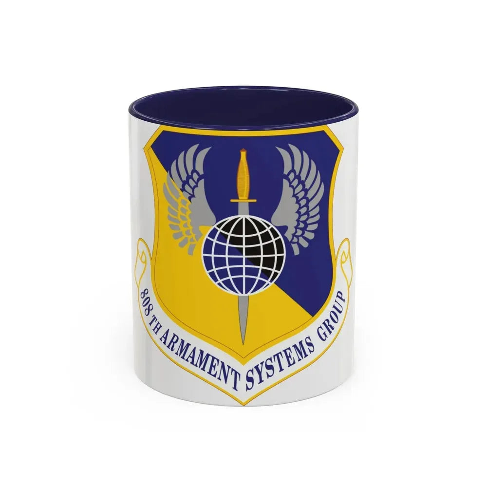 808th Armament Systems Group (U.S. Air Force) Accent Coffee Mug 11oz Navy - Go Mug Yourself