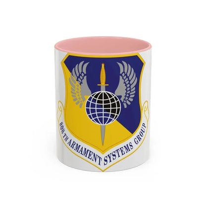 808th Armament Systems Group (U.S. Air Force) Accent Coffee Mug 11oz Pink - Go Mug Yourself