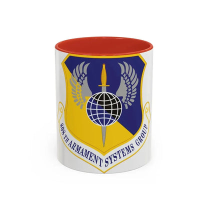 808th Armament Systems Group (U.S. Air Force) Accent Coffee Mug 11oz Red - Go Mug Yourself