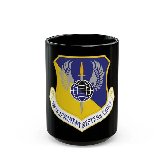 808th Armament Systems Group (U.S. Air Force) Black Coffee Mug 15oz - Go Mug Yourself