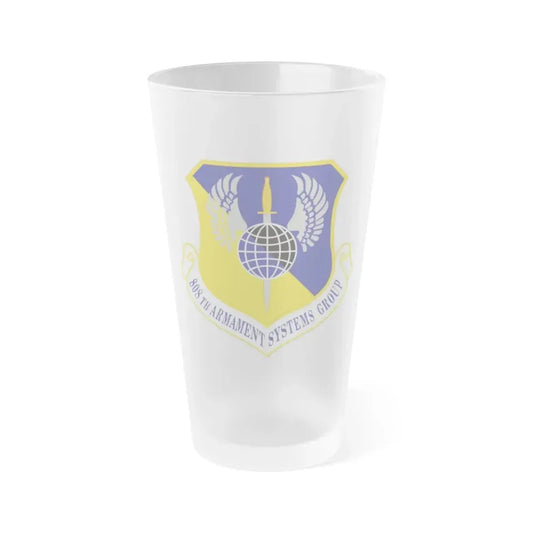 808th Armament Systems Group (U.S. Air Force) Frosted Pint Glass 16oz 16oz Frosted - Go Mug Yourself
