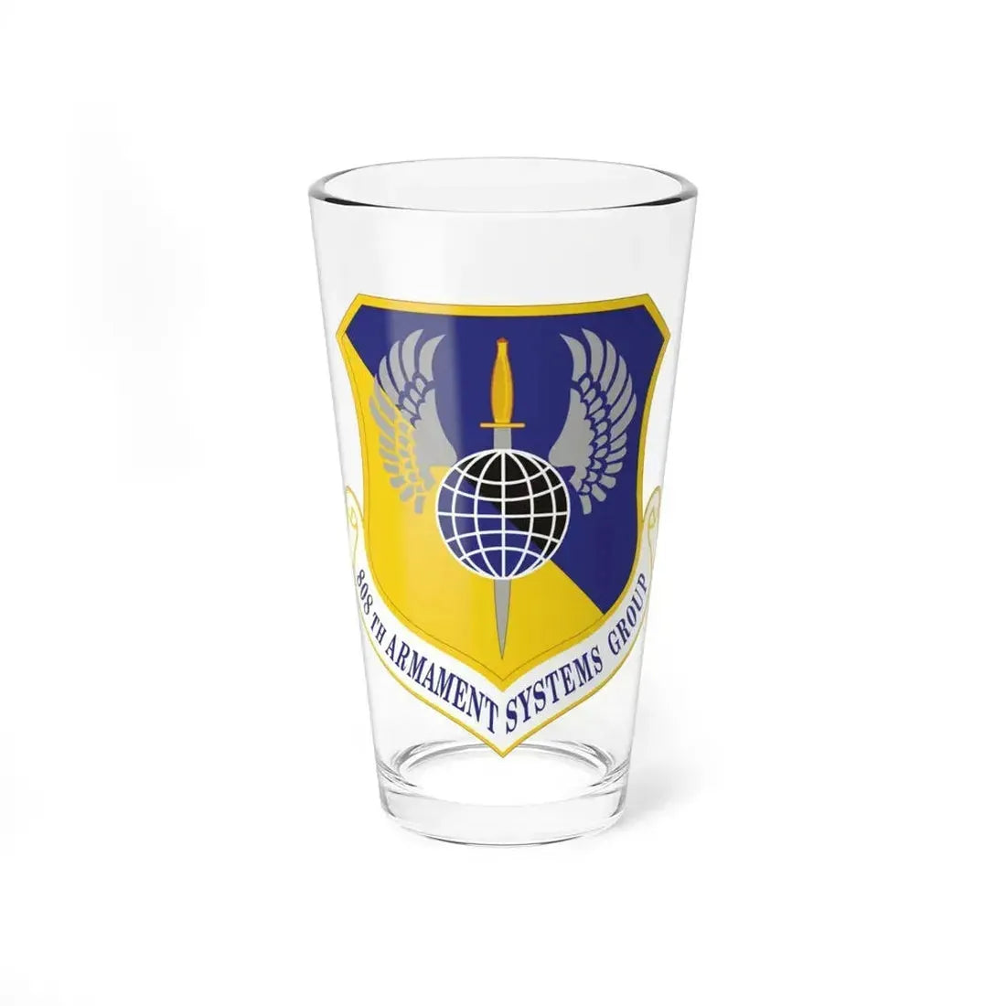 808th Armament Systems Group (U.S. Air Force) Pint Glass 16oz 16oz - Go Mug Yourself
