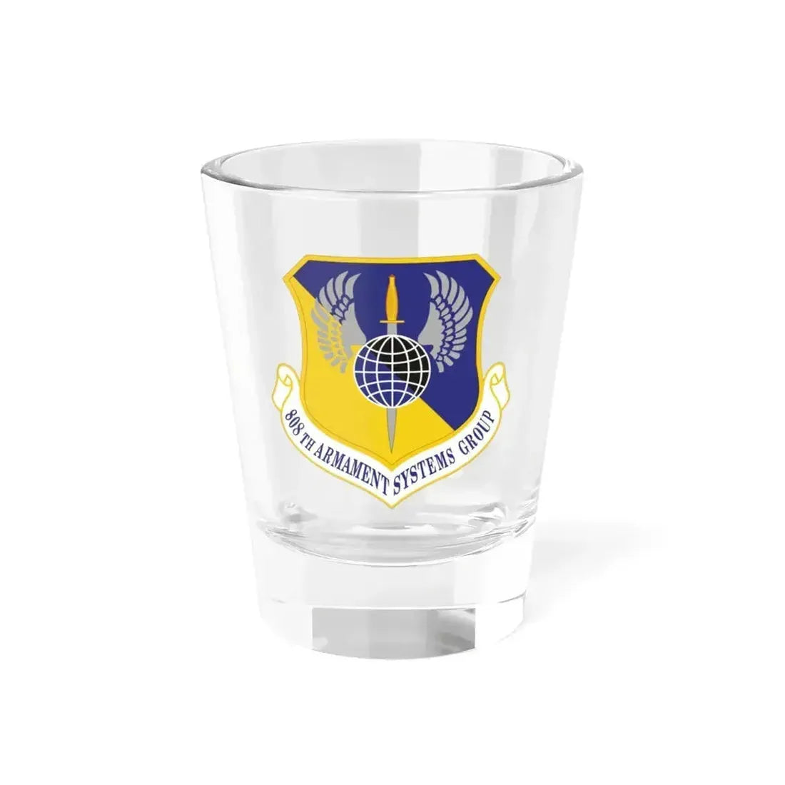 808th Armament Systems Group (U.S. Air Force) Shot Glass 1.5oz 1.5oz - Go Mug Yourself