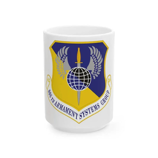 808th Armament Systems Group (U.S. Air Force) White Coffee Mug 15oz - Go Mug Yourself