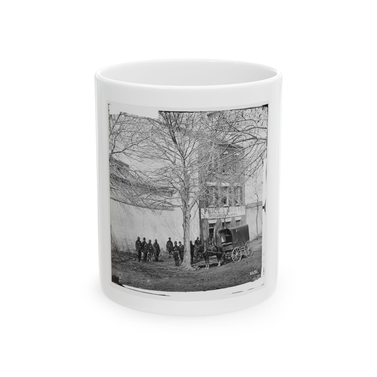 Alexandria, Virginia. Slave Pen. (Price, Birch & Co. Dealers In Slaves) (U.S. Civil War) White Coffee Mug