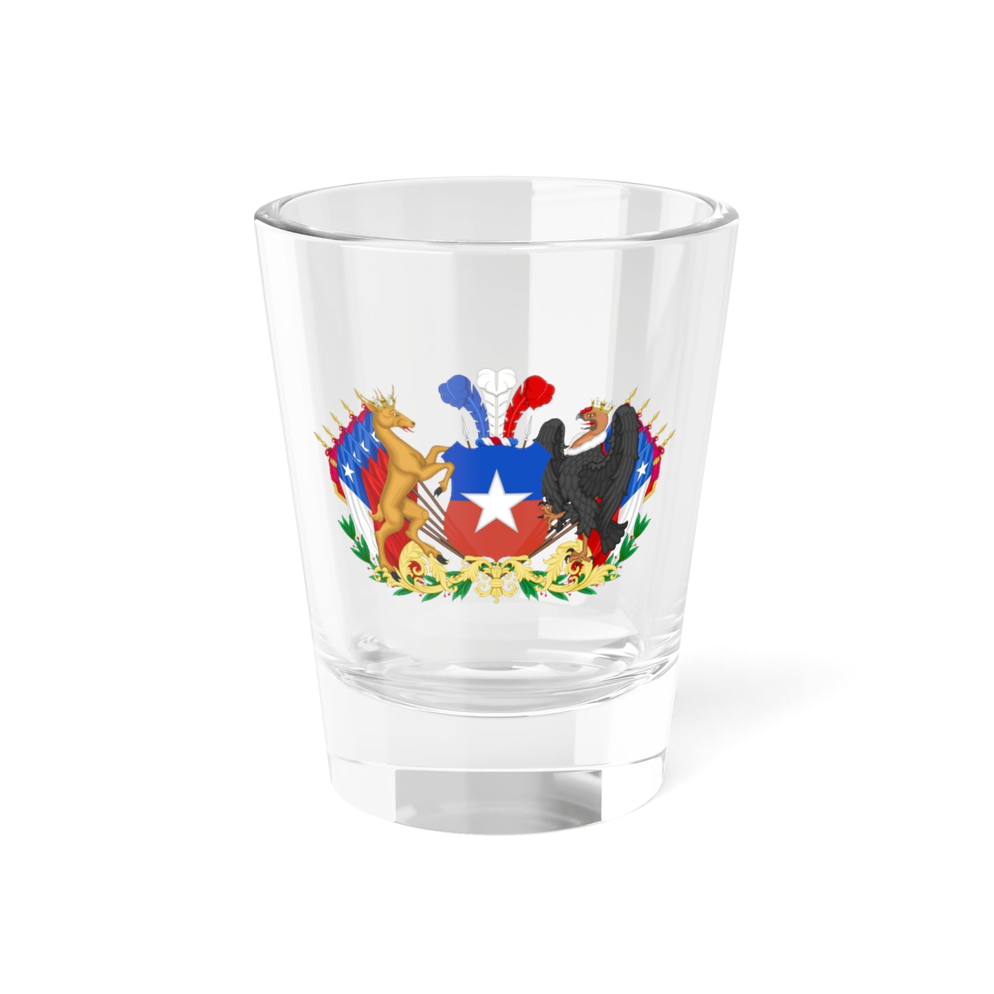 Greater Coat of Arms of Chile 1834-1920 (Chile) (Coat of Arms) Shot Glass 1.5oz