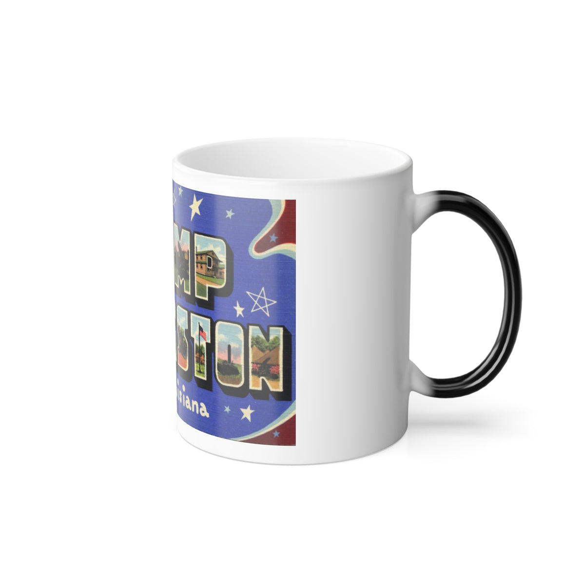 Greetings from Camp Livingston Louisiana (Greeting Postcards) Color Changing Mug 11oz