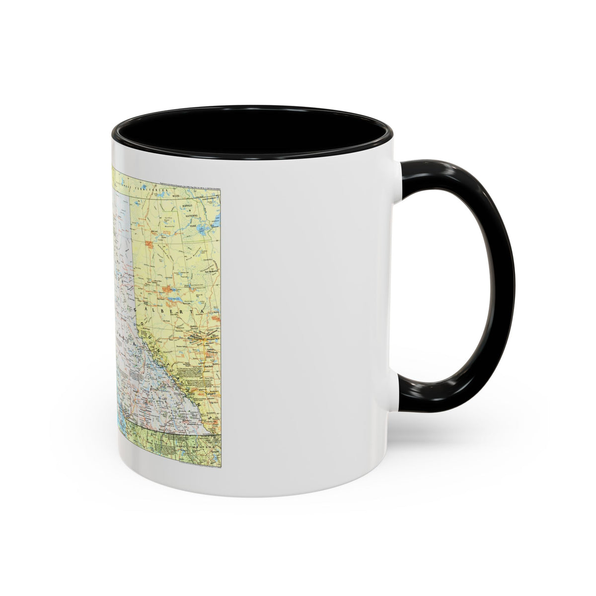 Canada - British Columbia 1 (1992) (Map) Accent Coffee Mug