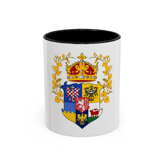 Coat of arms of the lands of the Bohemian Crown - Accent Coffee Mug