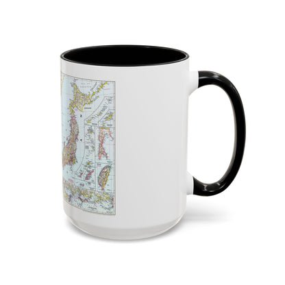 Japan and Korea (1945) (Map) Accent Coffee Mug