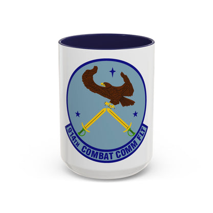 914th Combat Communications Flight (U.S. Air Force) Accent Coffee Mug