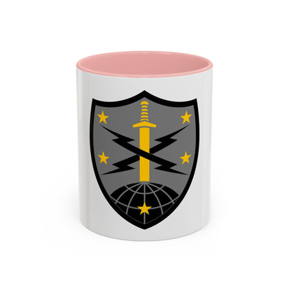 91 Cyber Brigade 2 (U.S. Army) Accent Coffee Mug