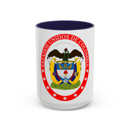 Coat of arms of the United States of Colombia - Accent Coffee Mug