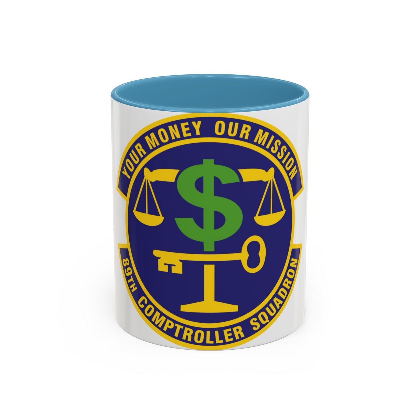 89th Comptroller Squadron (U.S. Air Force) Accent Coffee Mug