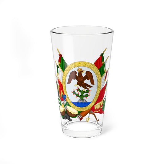 Sello de Gobierno del Primer Imperio Mexicano (Mexico) (Coat of Arms) Pint Glass 16oz