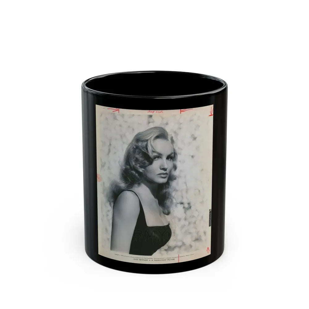 Julie Newmar #507 (Vintage Female Icon) Black Coffee Mug-11oz-Go Mug Yourself