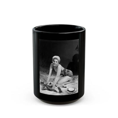 Kim Novak #291 (Vintage Female Icon) Black Coffee Mug-15oz-Go Mug Yourself