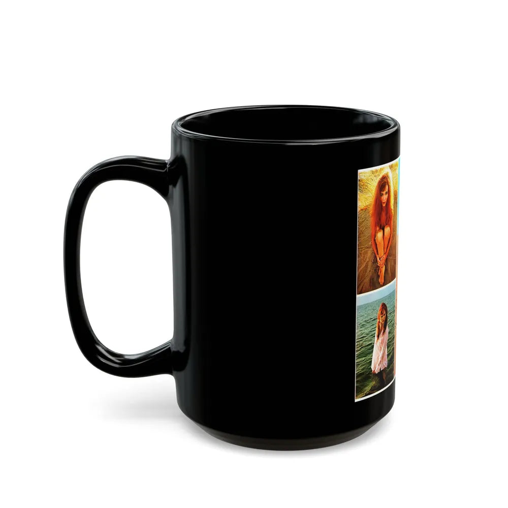 Gila Golan #127 (Vintage Female Icon) Black Coffee Mug-Go Mug Yourself