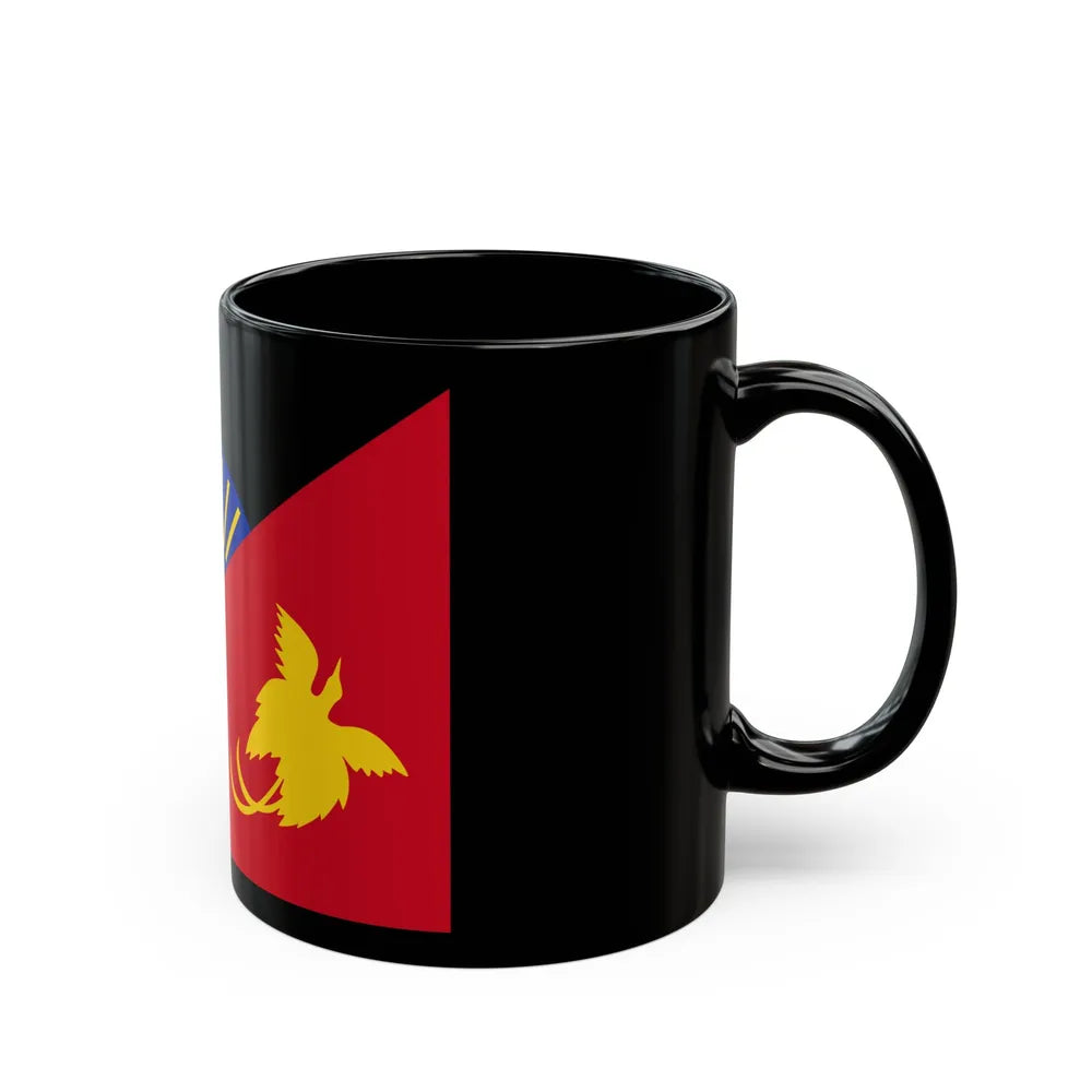 Flag of Sandaun Papa New Guinea - Black Coffee Mug-Go Mug Yourself