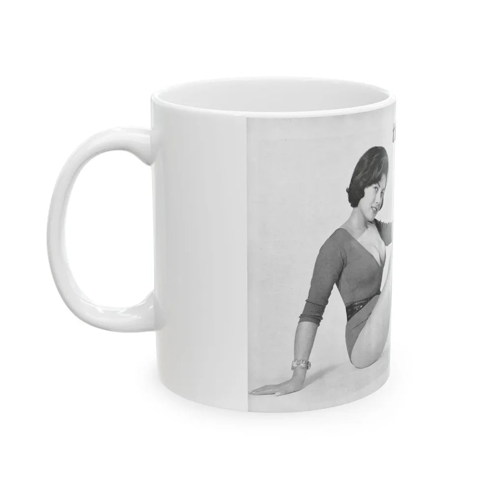 June Palmer #234 (Vintage Female Icon) White Coffee Mug-Go Mug Yourself