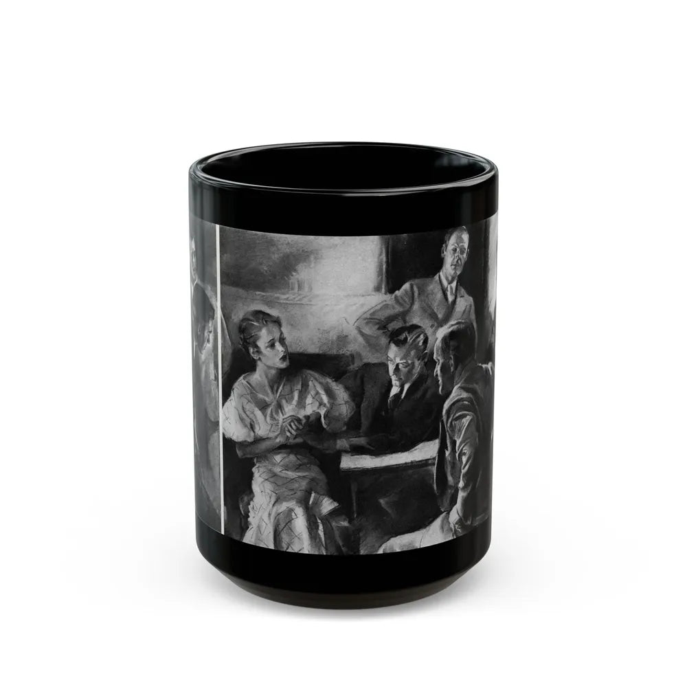 Bridge Widow (2), Ladies' Home Journal, September 1934 - Black Coffee Mug-15oz-Go Mug Yourself