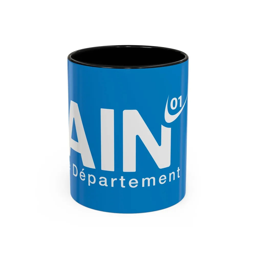 Flag of Ain France - Accent Coffee Mug-11oz-Black-Go Mug Yourself