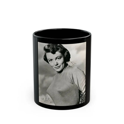 Dorothy Malone #153 (Vintage Female Icon) Black Coffee Mug-11oz-Go Mug Yourself