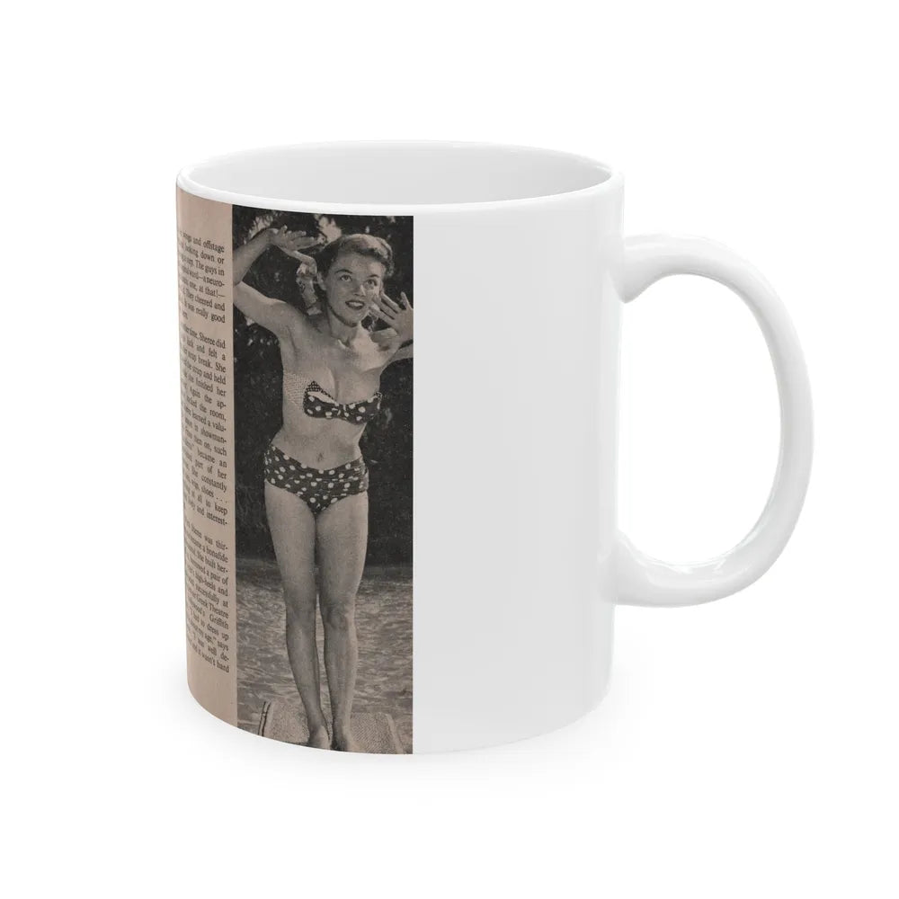 Sheree North #162 - Pages 30 & 31 from 66 PHOTOGRAPHS OF Sheree NORTH U.K. Pocket Mag. (Vintage Female Icon) White Coffee Mug-Go Mug Yourself