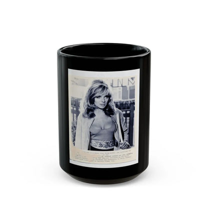 Julie Ege #162 (Vintage Female Icon) Black Coffee Mug-15oz-Go Mug Yourself