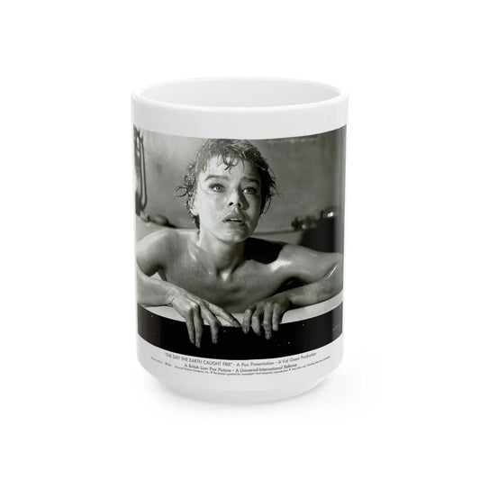 Janet Munro #03 (Vintage Female Icon) White Coffee Mug-15oz-Go Mug Yourself