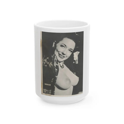 Evelyn West #10 (Vintage Female Icon) White Coffee Mug-15oz-Go Mug Yourself