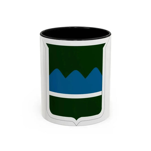 80th Inf Div SSI (U.S. Army) Accent Coffee Mug 11oz Black - Go Mug Yourself