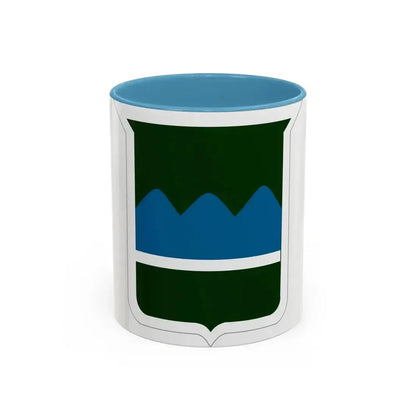 80th Inf Div SSI (U.S. Army) Accent Coffee Mug 11oz Light Blue - Go Mug Yourself