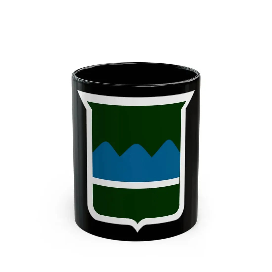 80th Inf Div SSI (U.S. Army) Black Coffee Mug 11oz - Go Mug Yourself