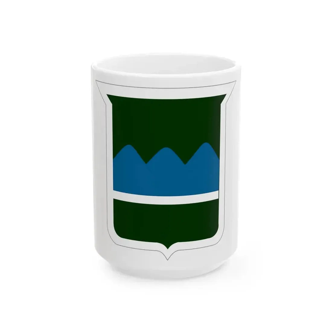 80th Inf Div SSI (U.S. Army) White Coffee Mug 15oz - Go Mug Yourself