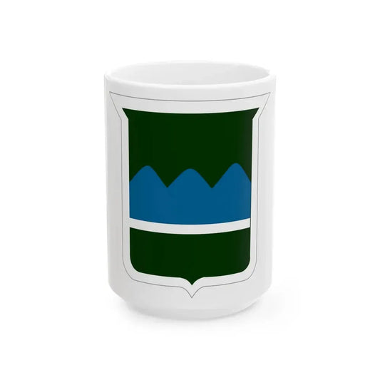 80th Inf Div SSI (U.S. Army) White Coffee Mug 15oz - Go Mug Yourself