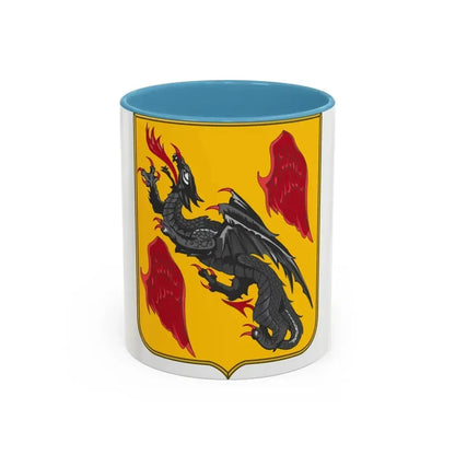 81 Airborne Antiaircraft Artillery Battalion 2 (U.S. Army) Accent Coffee Mug 11oz Light Blue - Go Mug Yourself