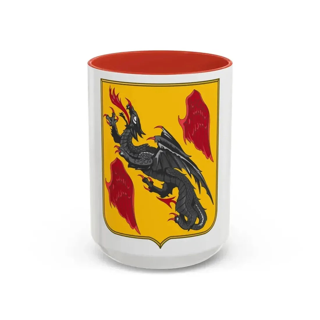 81 Airborne Antiaircraft Artillery Battalion 2 (U.S. Army) Accent Coffee Mug 15oz Red - Go Mug Yourself